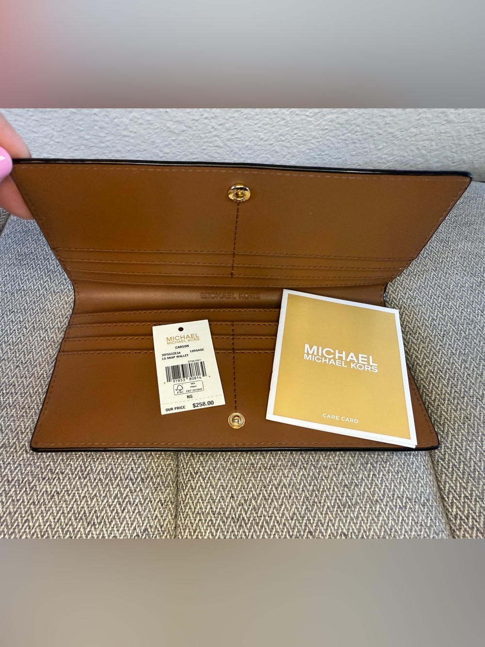 Michael Kors Brown Crocodile Embossed Wallet - Picture 6 of 15
